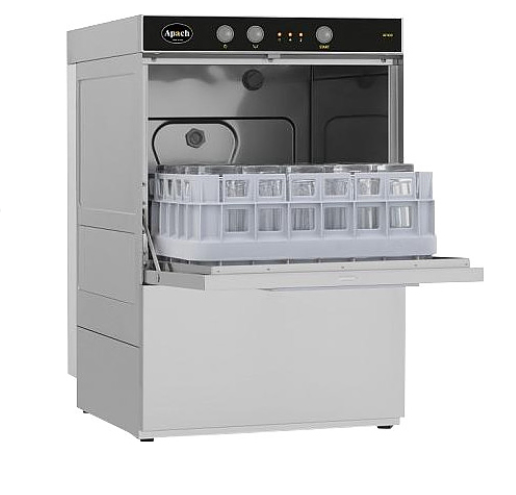Машина стаканомоечная Apach af400ddp фронтальная